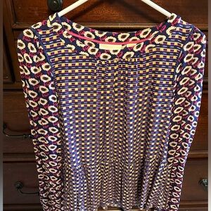 Maeve Peplum long sleeve top